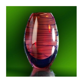 RG601 Glass art vase